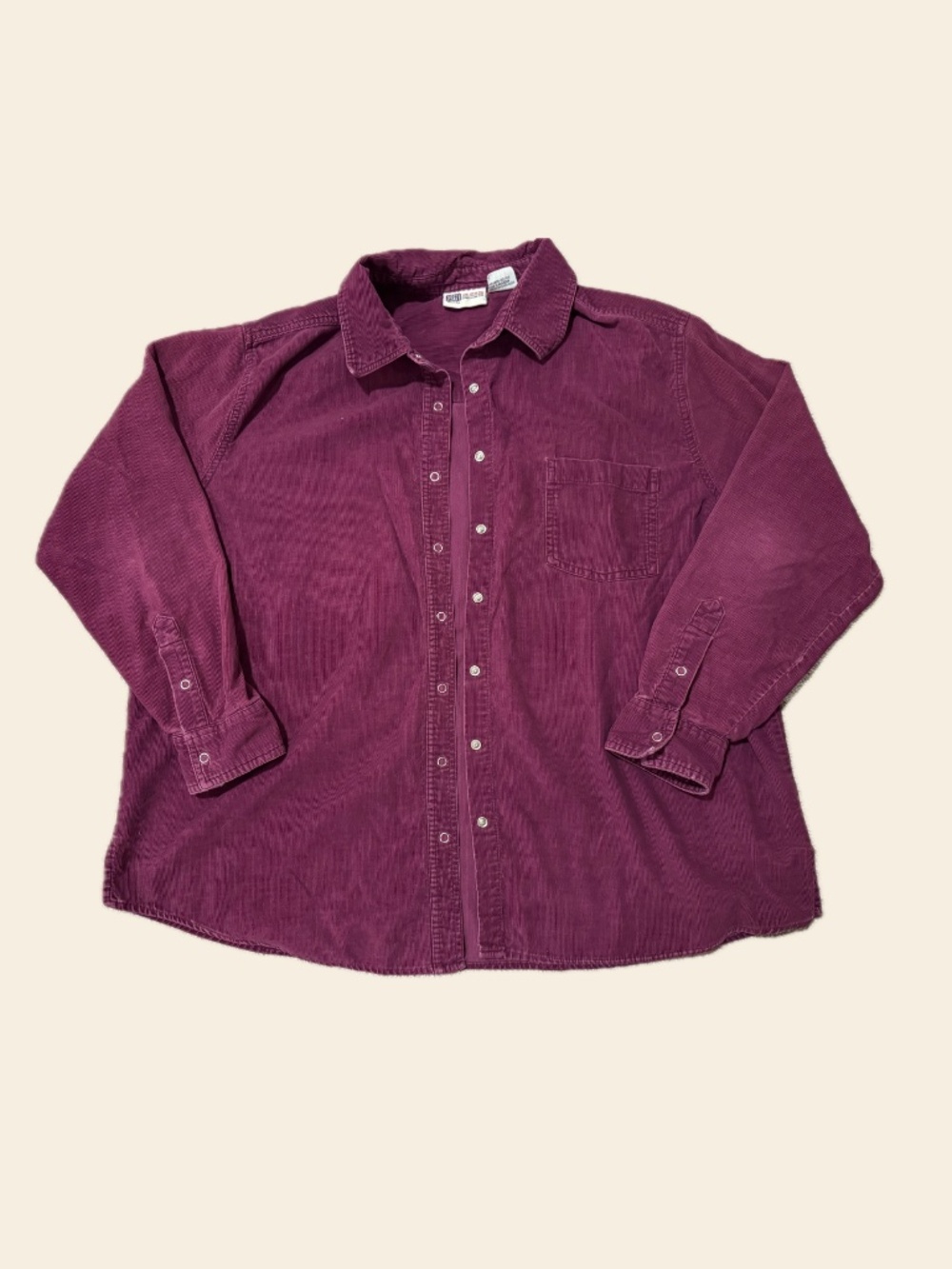 VTG Maroon Faded Glory Corduroy Overshirt